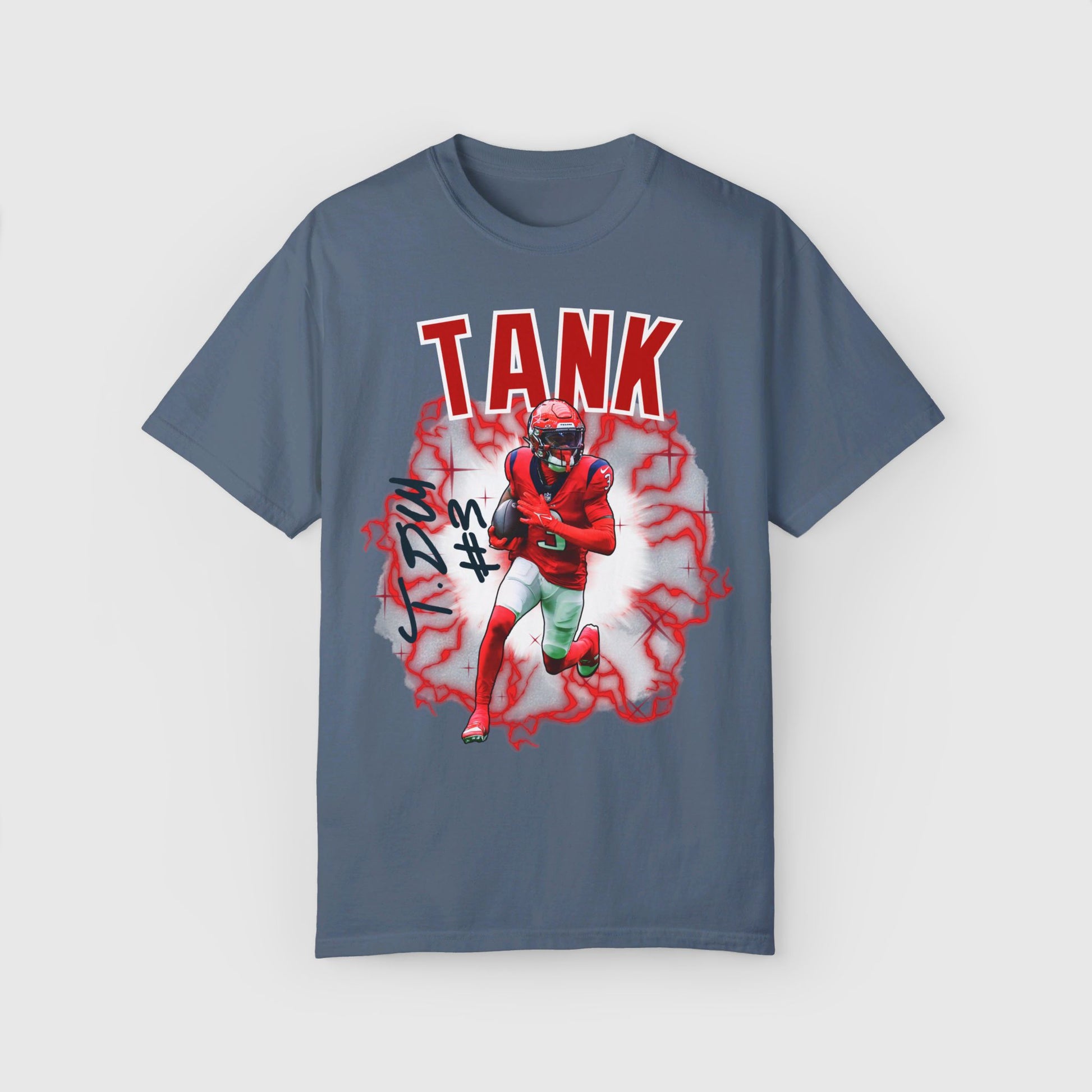 Tank Dell Signature Tee Product Pic Front Blue Jean