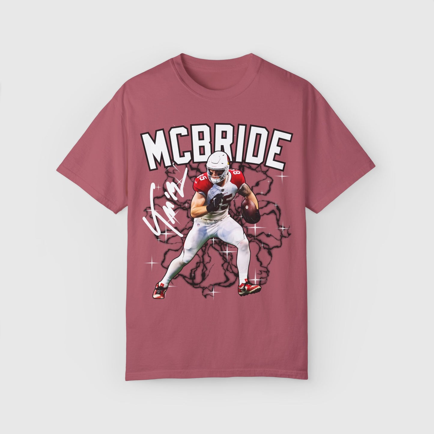 Trey McBride Signature Tee Product Pic Crimson