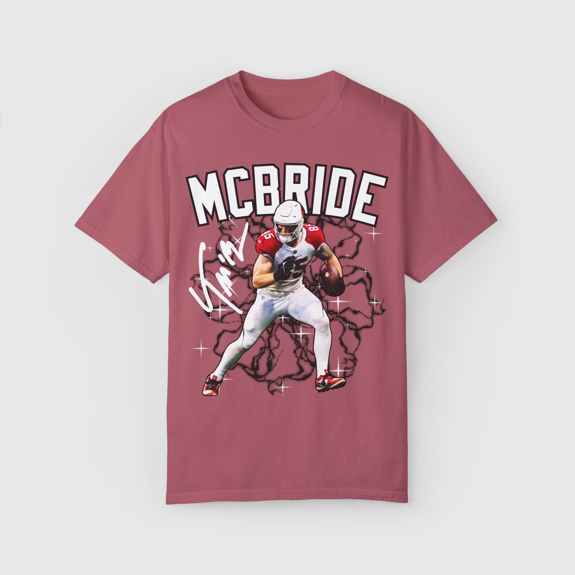 Trey McBride Signature Tee Product Pic Crimson