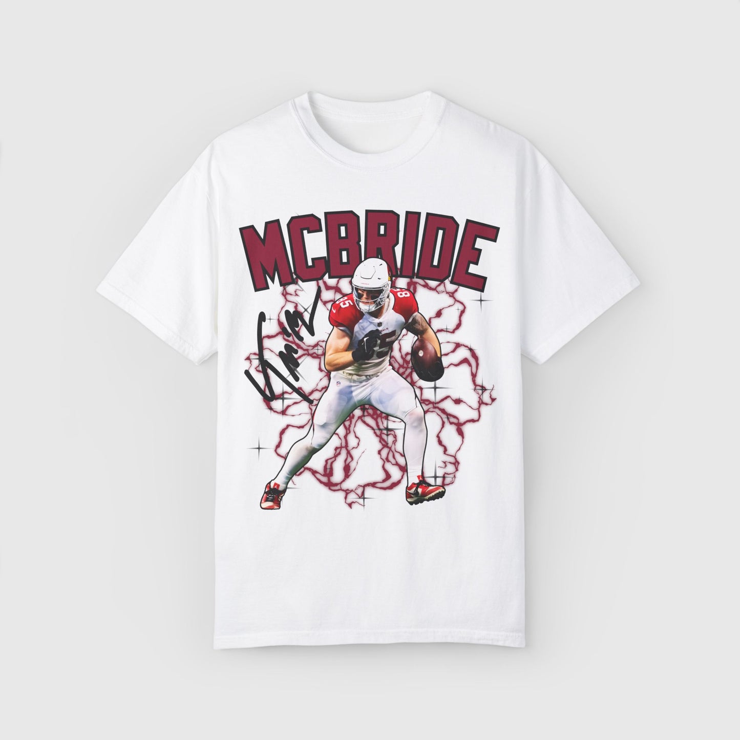 Trey McBride Signature Tee Product Pic White
