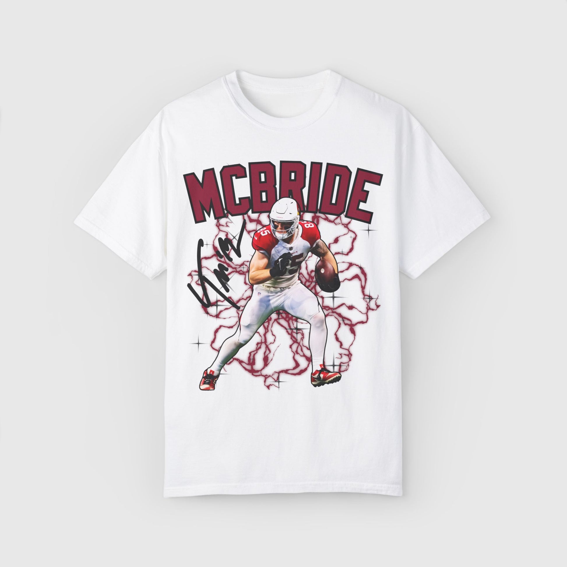 Trey McBride Signature Tee Product Pic White
