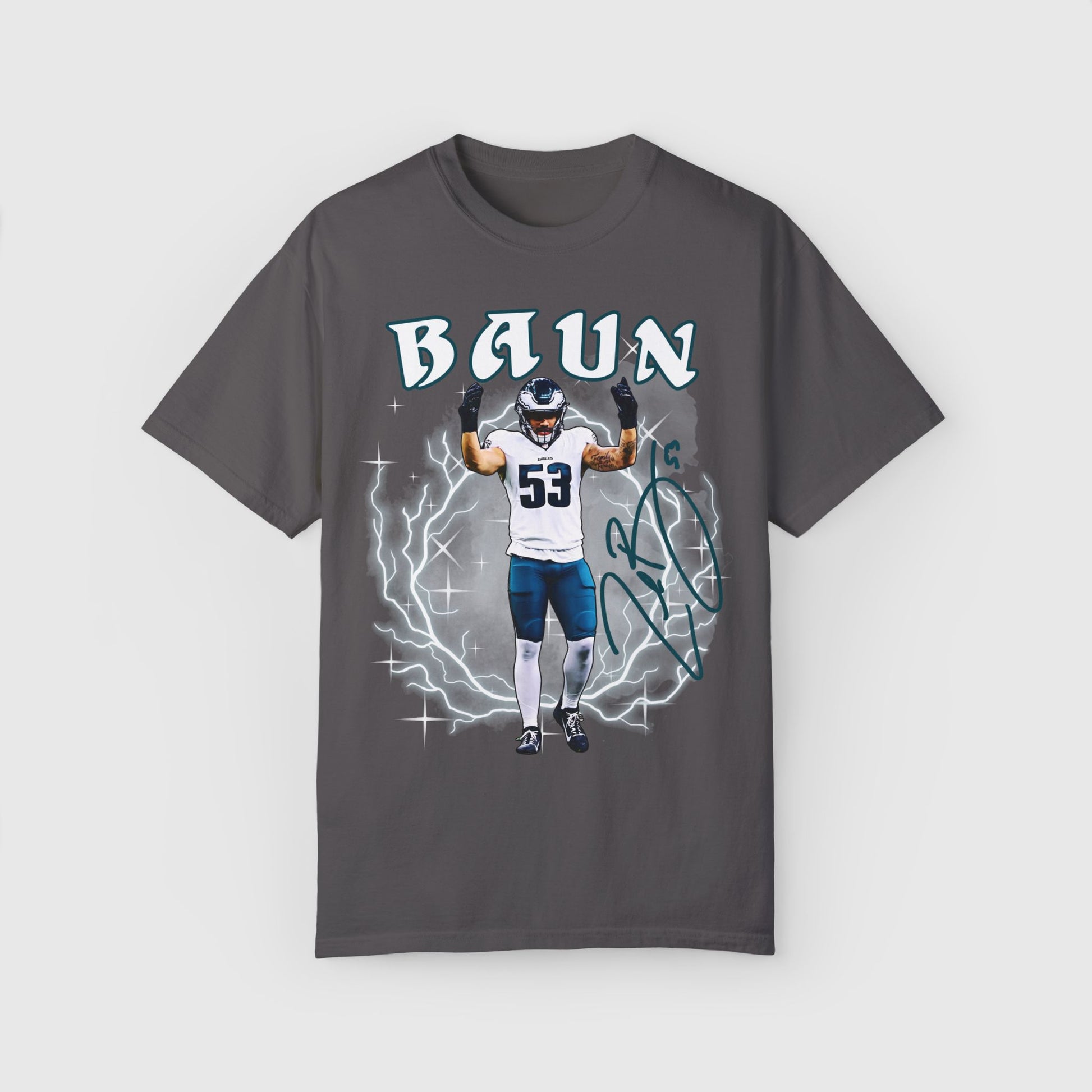 Zack Baun Signature Tee Product Pic Graphite