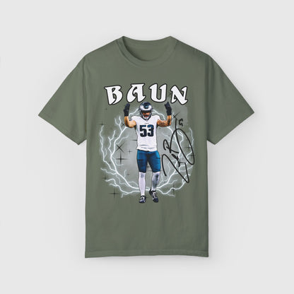 Zack Baun Signature Tee Product Pic Moss